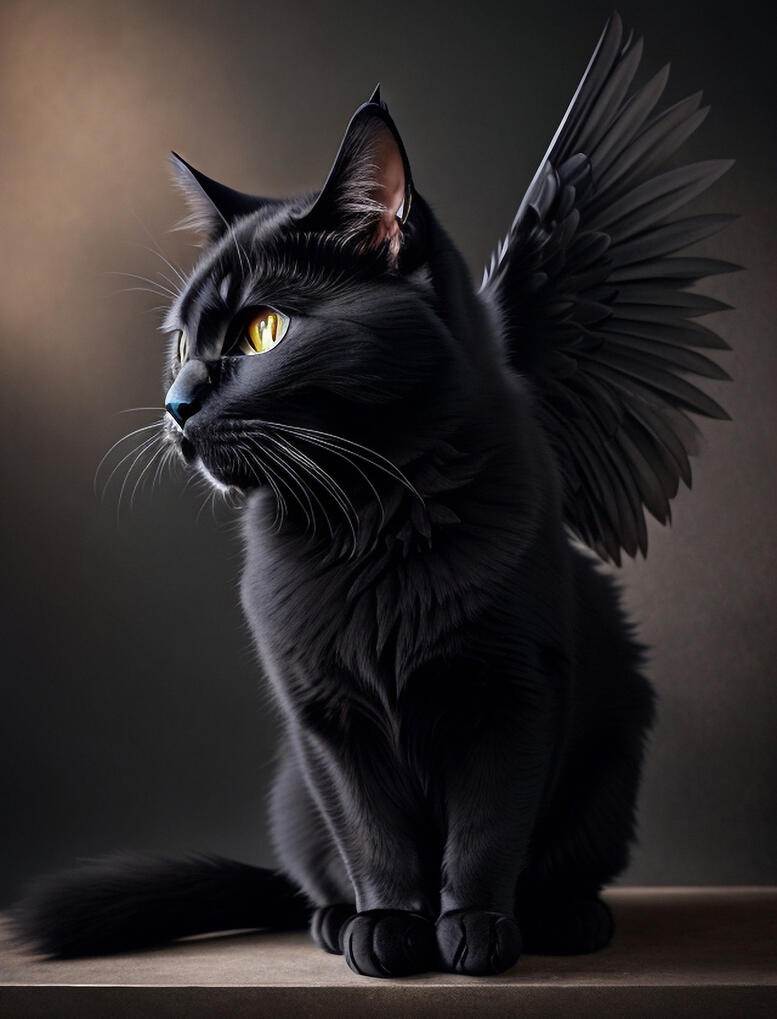 Dark Angel Cat