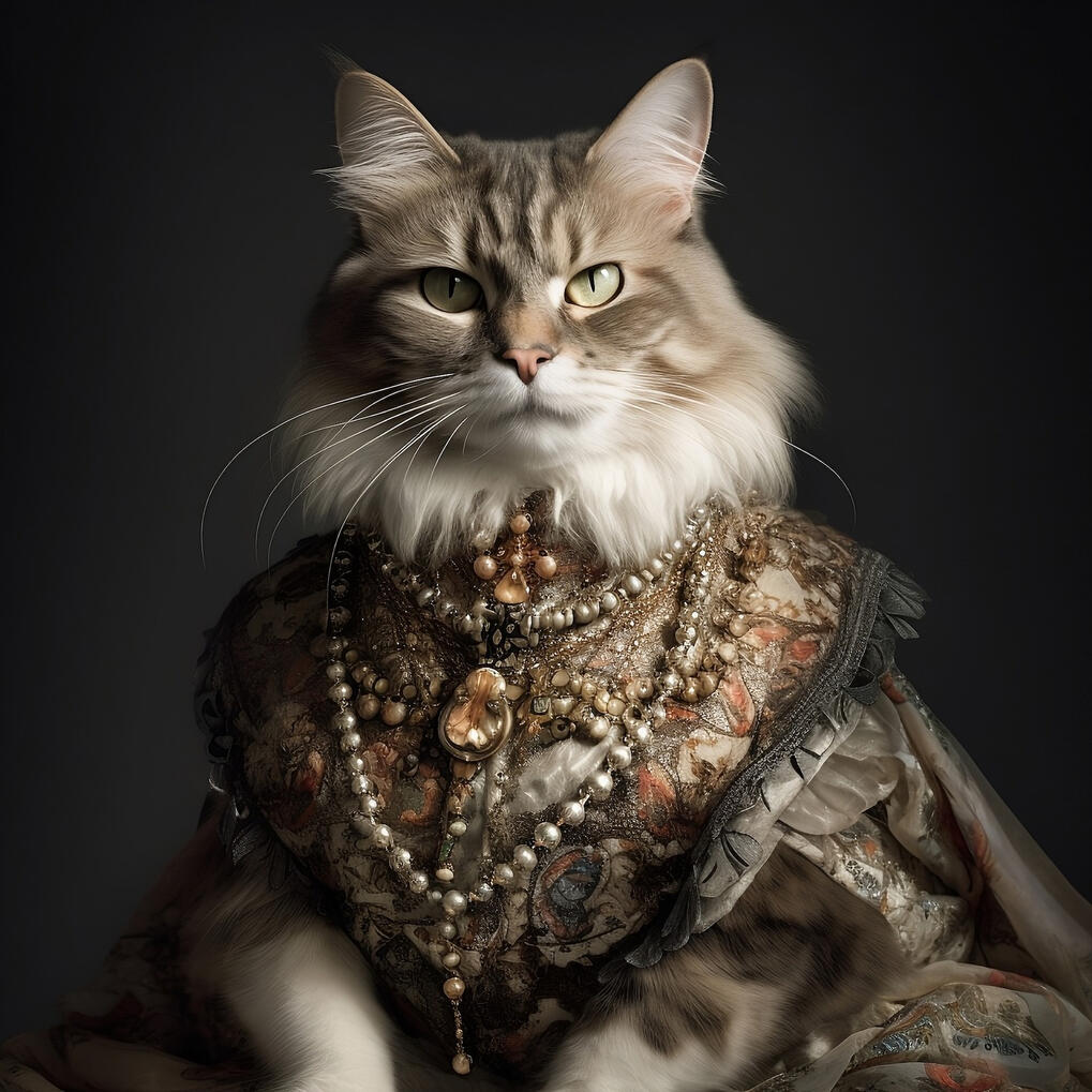 Victorian Queen Cat