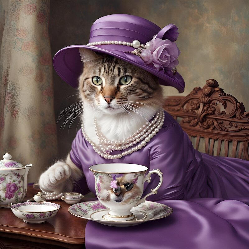 Royal Tea Cat